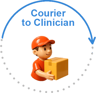 Step 3: Courier to Clinician